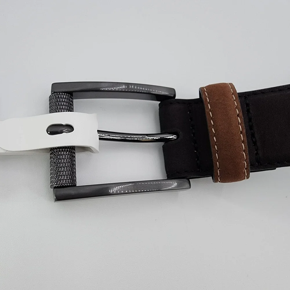 ROBERT GRAHAM Signature Ripaso Rich Black Leather Belt‎ Mens Size 36 NEW w/ Tag